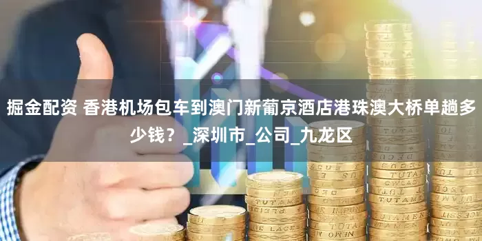 掘金配资 香港机场包车到澳门新葡京酒店港珠澳大桥单趟多少钱？_深圳市_公司_九龙区